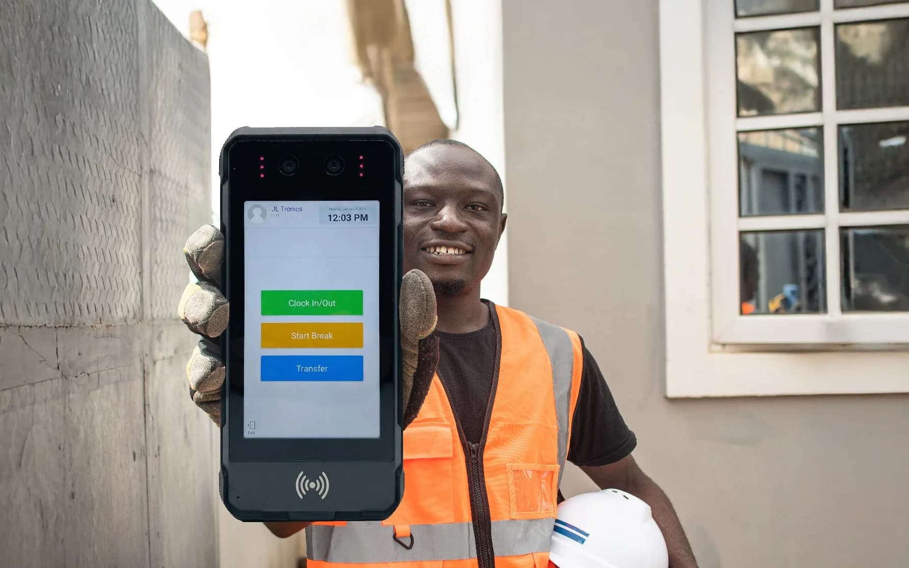 EasyClocking M2000 mobile time clock — recommended for transportation drivers with GPS verification