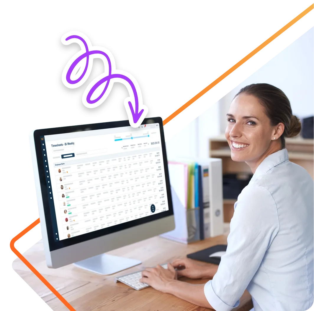 EasyClocking P3000 portable time clock integrated with the EasyClocking time and attendance dashboard