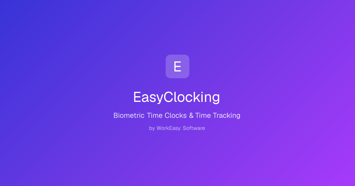 EasyClocking by WorkEasy Software