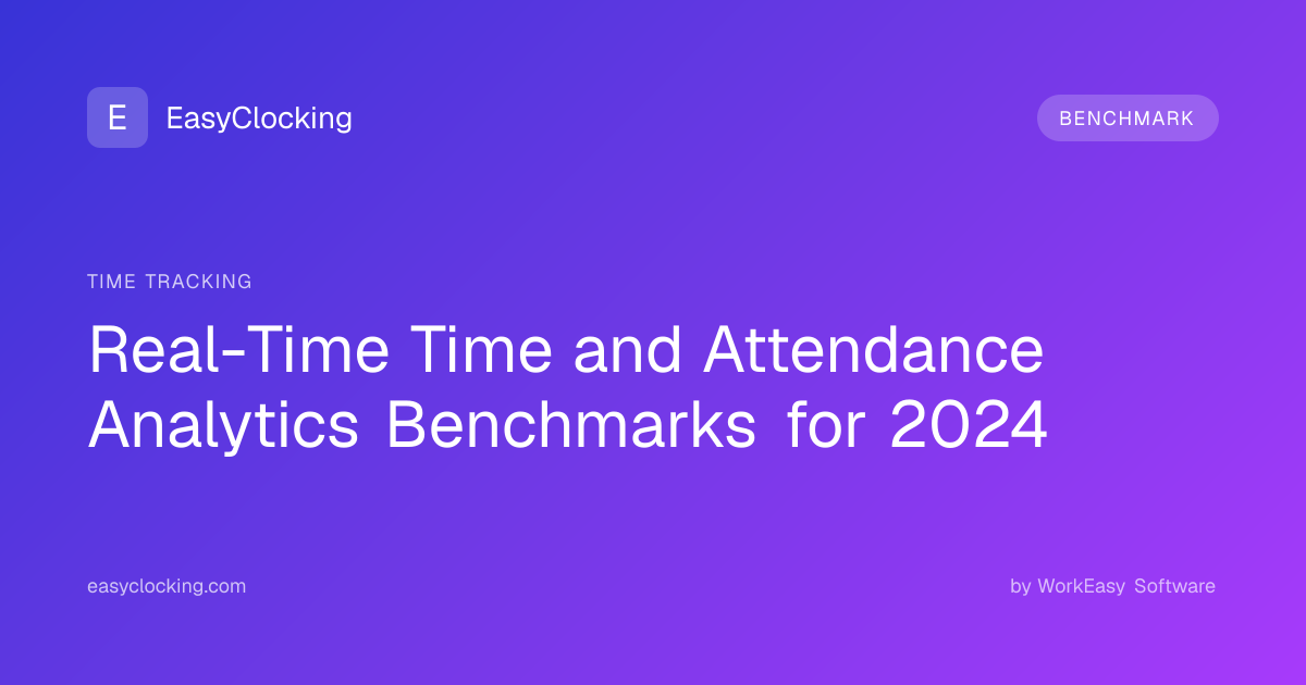 Real-Time Time and Attendance Analytics Benchmarks for 2024 ...