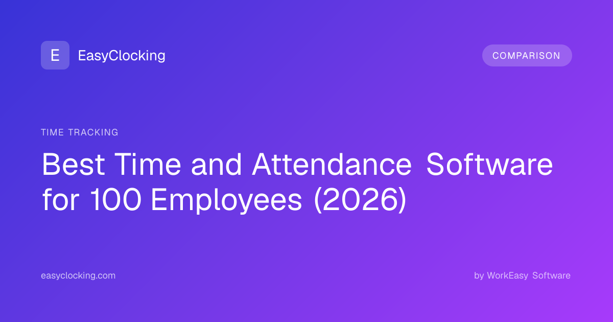 Best Time and Attendance Software for 100 Employees (2026 ...
